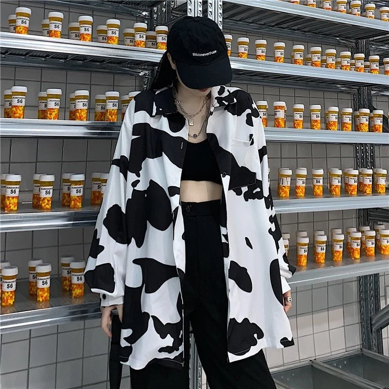 Chemise à motif vache