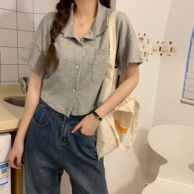 Chemise coréenne courte