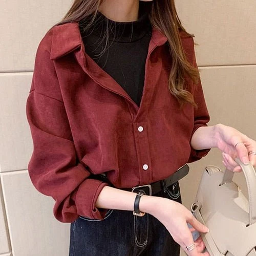 Chemise col roulé vintage