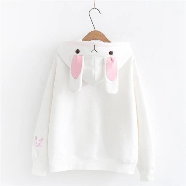 Sweat à capuche lapin