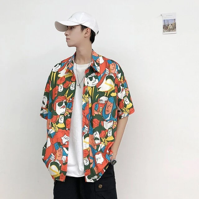 Chemise coréenne artistique