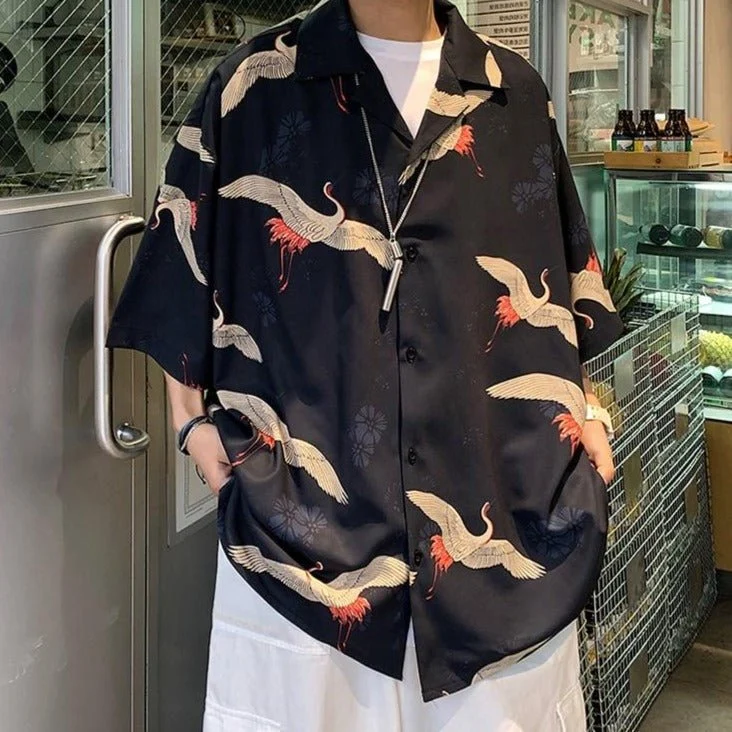 Chemise coréenne grue