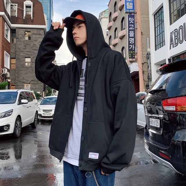 Veste sweat à boutons