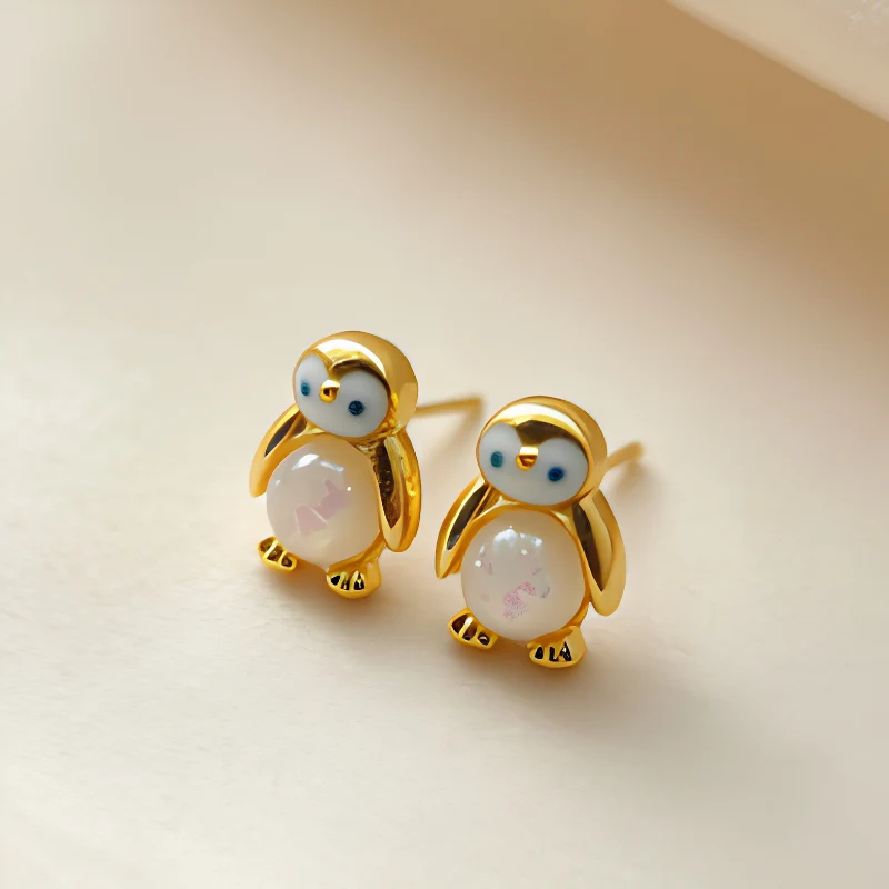 Jewelance™ PenguinEarrings 1+1 GRATIS: Söt Eleganta Pingvin Stud Modeörhängen
