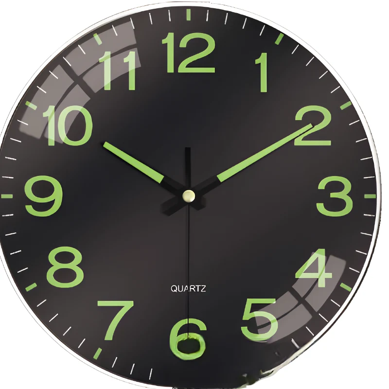 GlowTime - Elegant Modern Luminous Glow Time Dekorativ Väggklocka