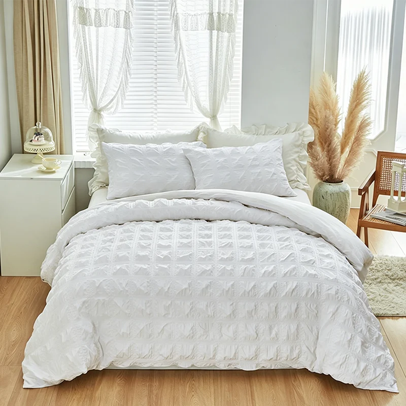 TexturedSheet - Mysigt Sängklädes Textur Ark Duvet Och Kuddöverdrag Uppsättning