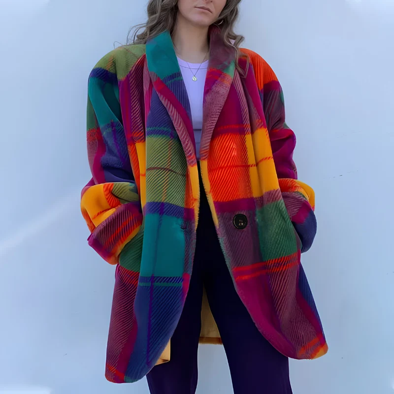 Icone™ TrendCoat: Elegant Dammode Trendjacka För Avslappnade Utflykter