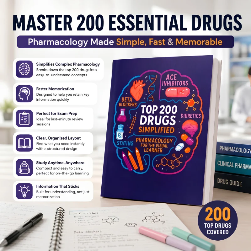 PharmaVision - Visuell Lärande Farmakologi Studieguide Bok