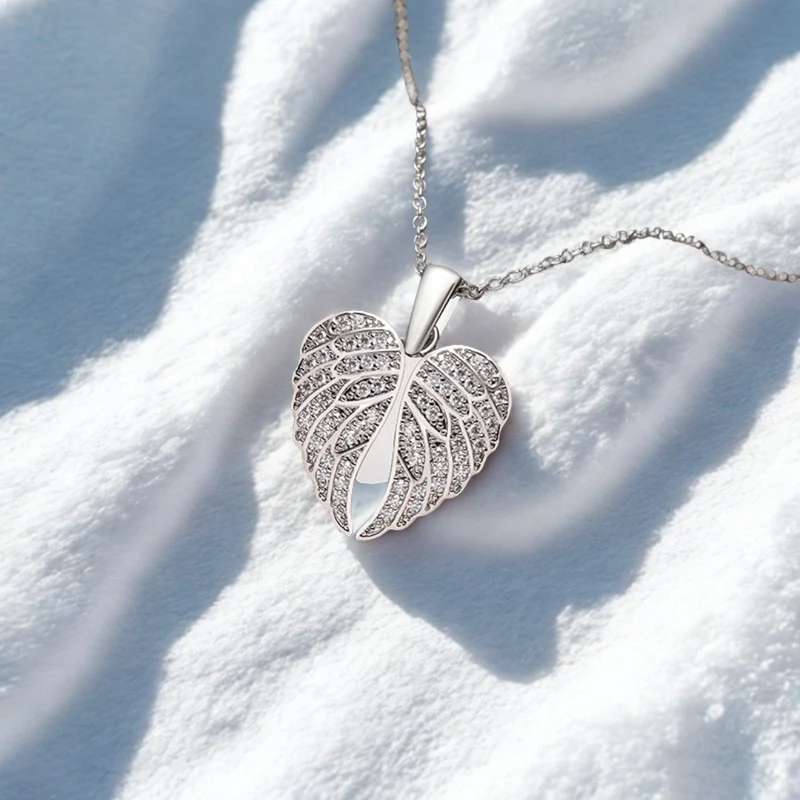 Jewelance™ PersonalizedNecklace: Elegant Änglavingar Personligt Modehalsband