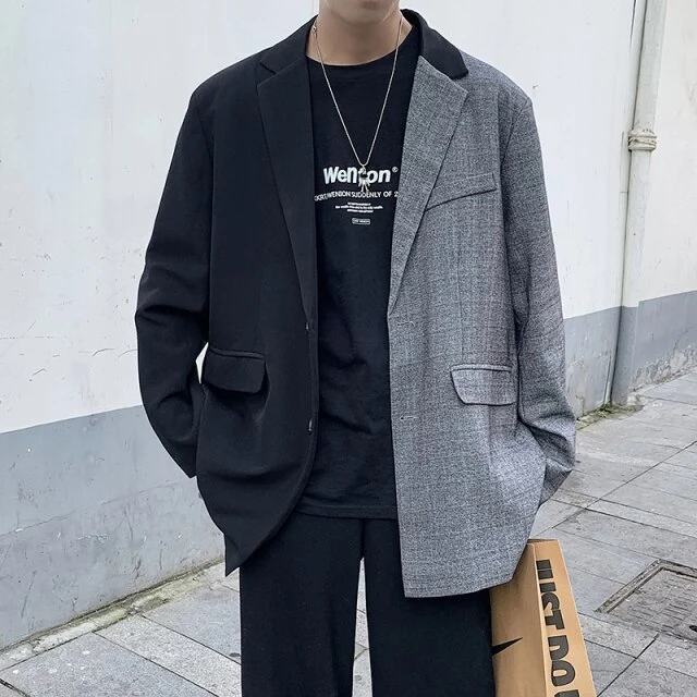 Veste de costume bicolore
