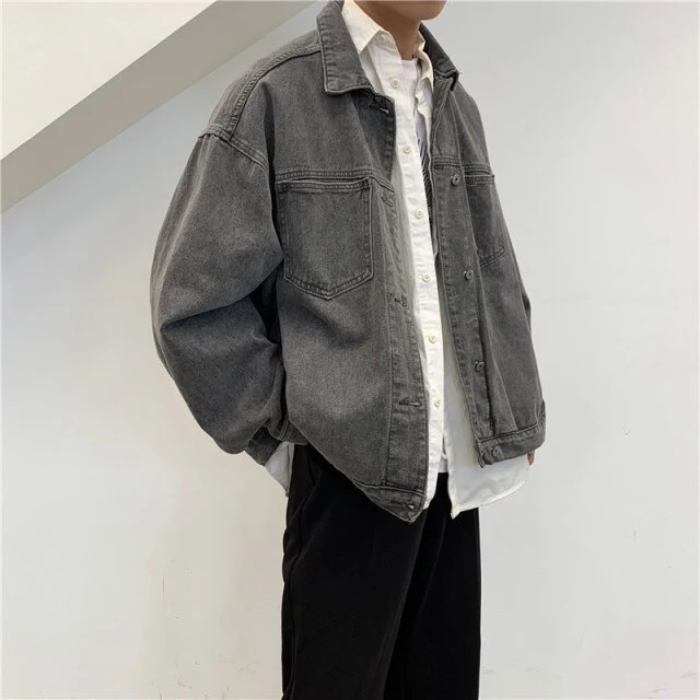 Veste en jeans coréenne