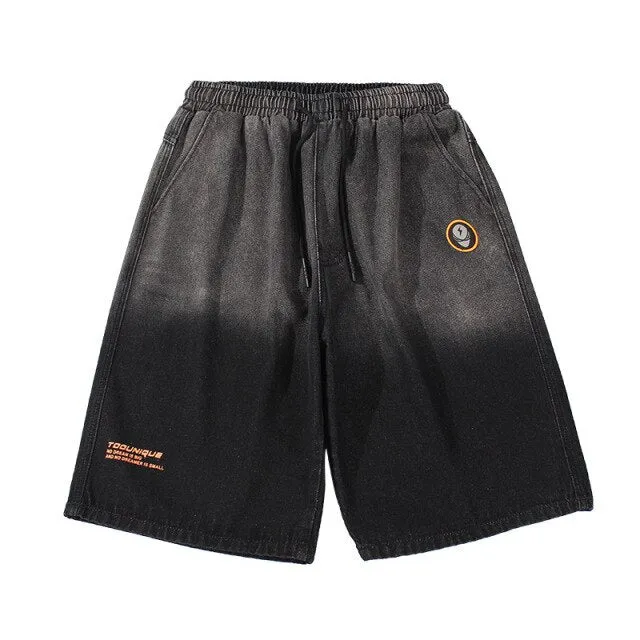 Short en jeans dégradé