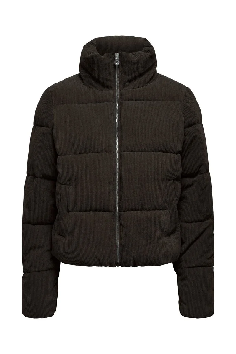 Only - Onlnewdolly Corduroy Puffer - 5118407 Chocolate Torte Big Corduroy Pattern