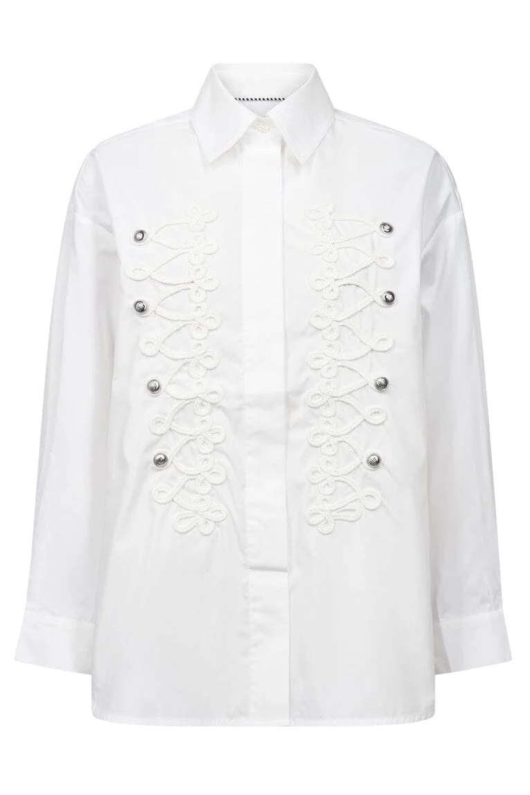Co´Couture - Viannecc Officer Shirt 506463 - 10001 - White