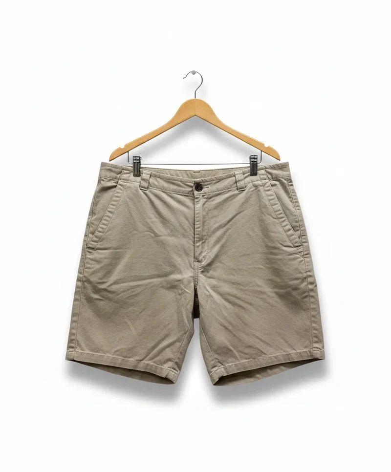 BISON beige bomullsshorts