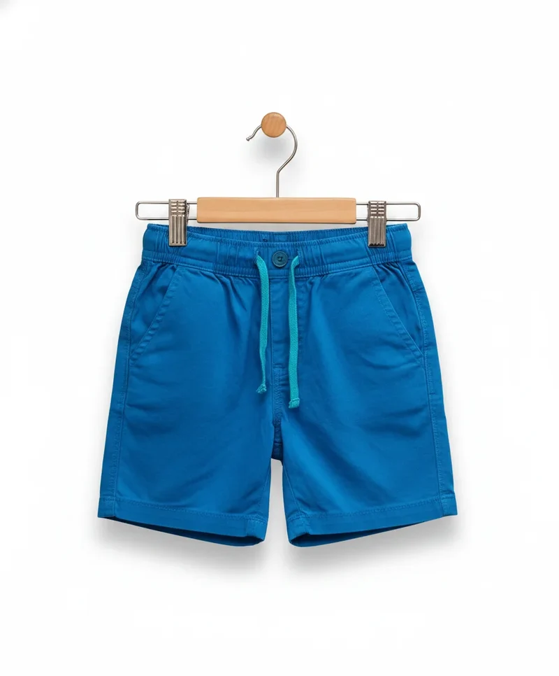 Lupilu blå bomullsshorts för pojkar