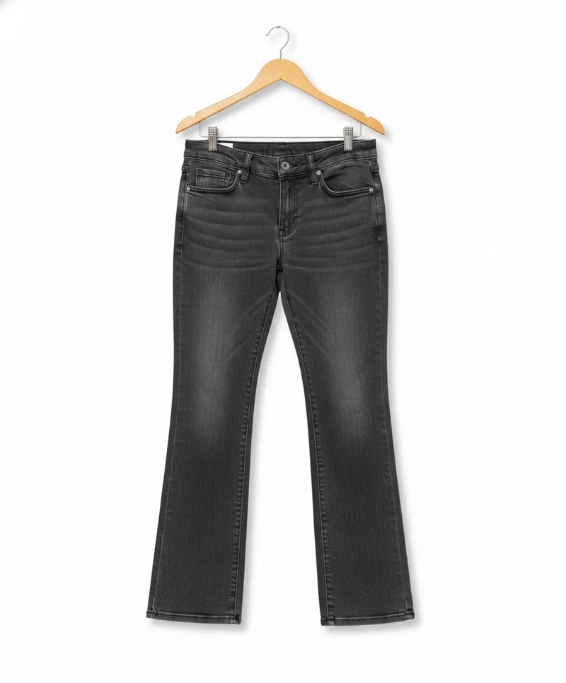 Perfect Jeans gråtvättade jeans med hög midja