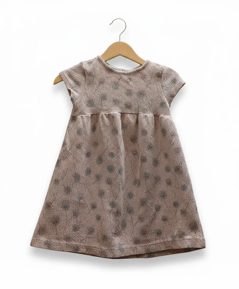 Zara BabyGirl rosa klänning med blommönster