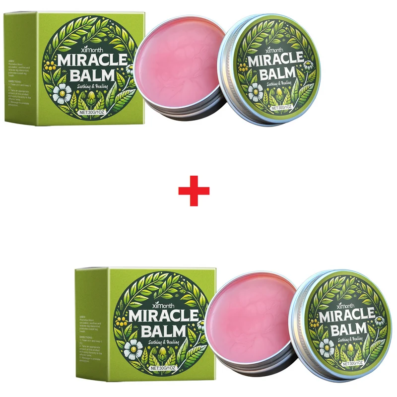 MiracleBalm™ 1+1 GRATIS: Mångsidig Lugnande Snabbverkande Lindrande Mirakelbalsam