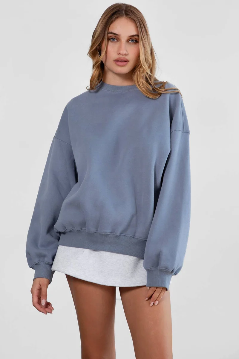 VARSITY Plush Fleece Crew Neck