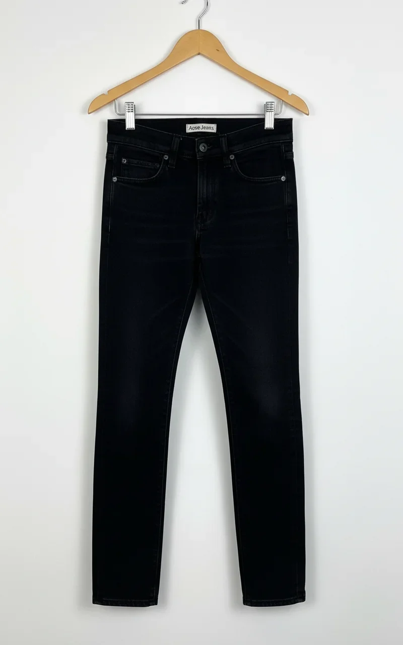 Acne Jeans svarta smala jeans
