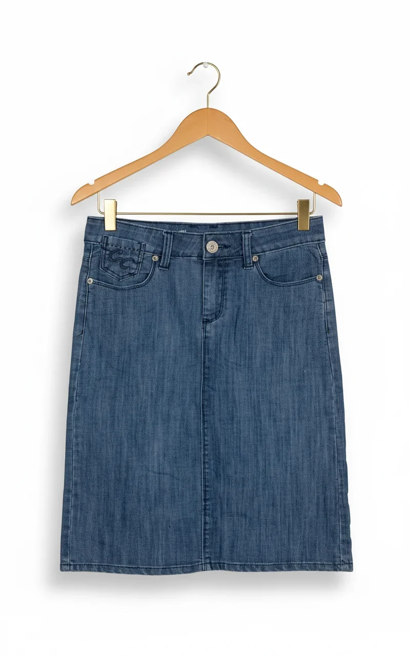 J-DENIM Blå Denimkjol