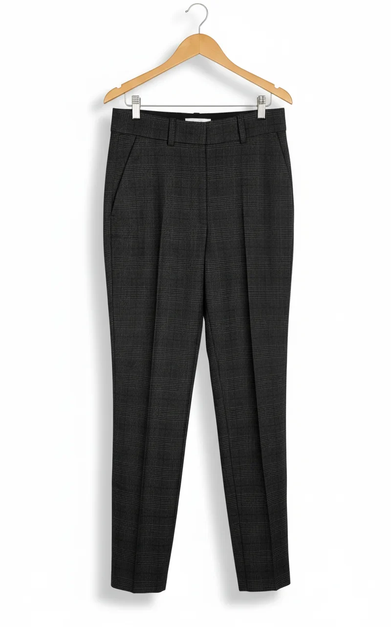 H&M rutiga figursydda byxor