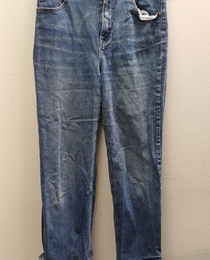 DENIM 1953 slitna jeans med hög midja