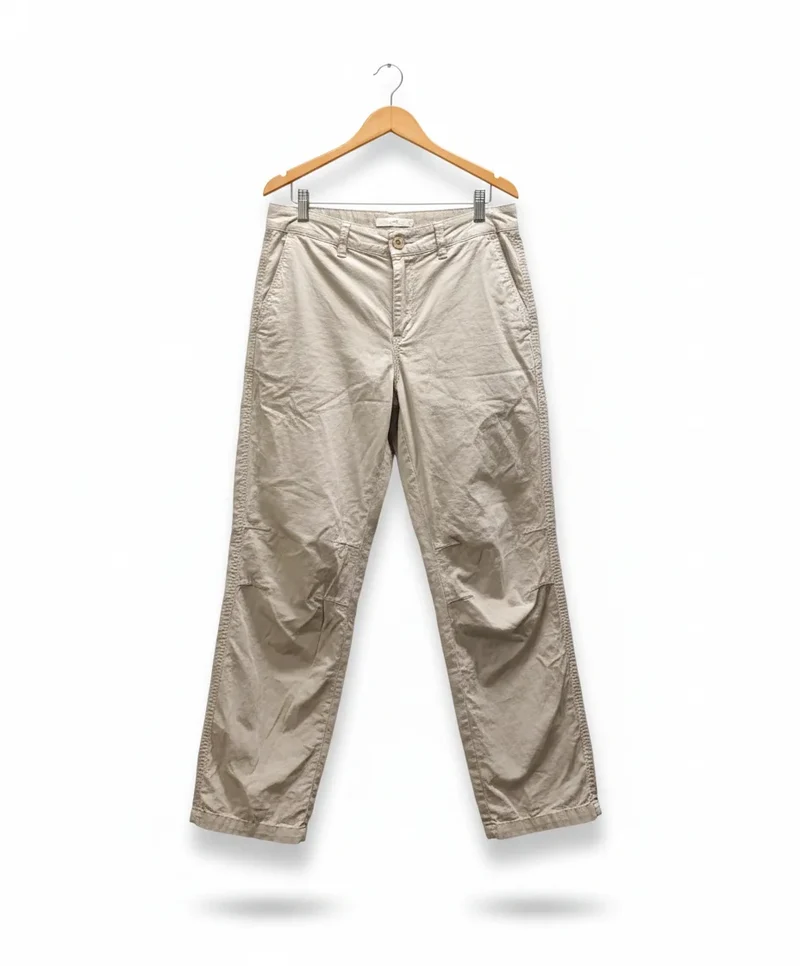 Simple Wish beige byxor i linneblandning