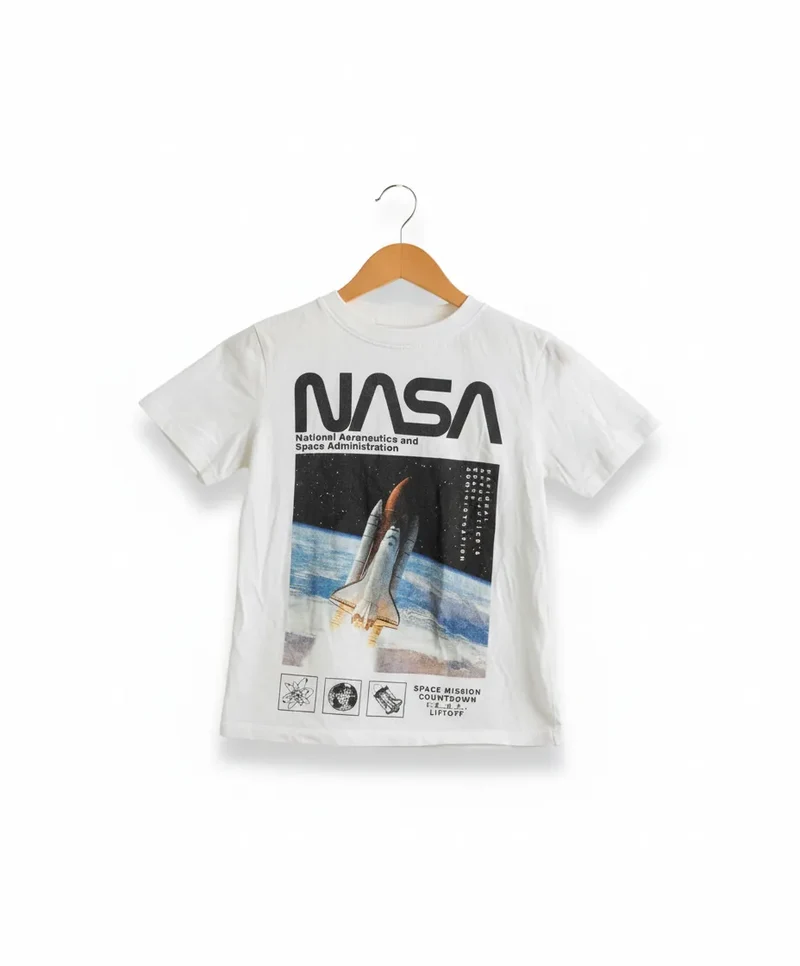 H&M Barn Vit T-shirt med Tryck