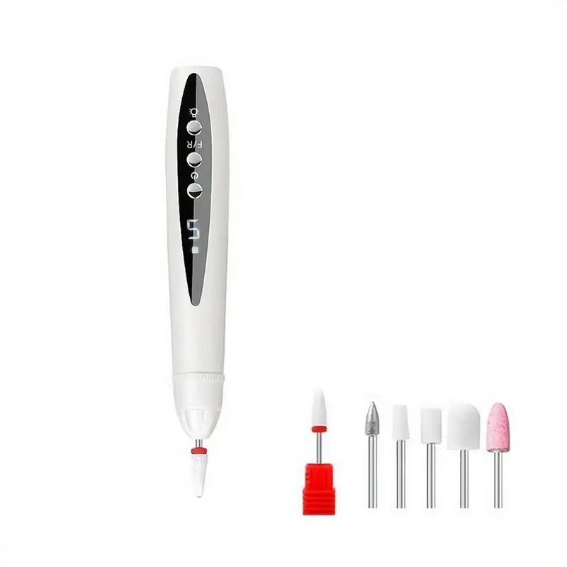 ElectricFile - Bärbar Elektrisk Nagelfilset Med LED-lampa