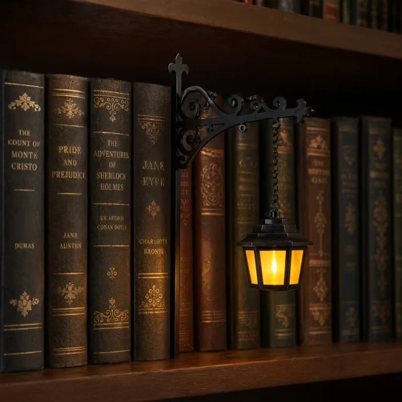 Ledsen™ BookshelfDecor - Förtrollad Bokhylla Atmosfär Dekor Ljus