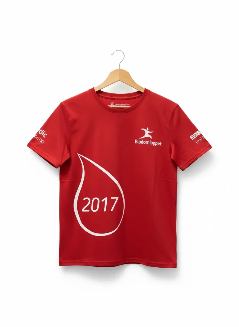 Blodomloppet röd sportt-shirt