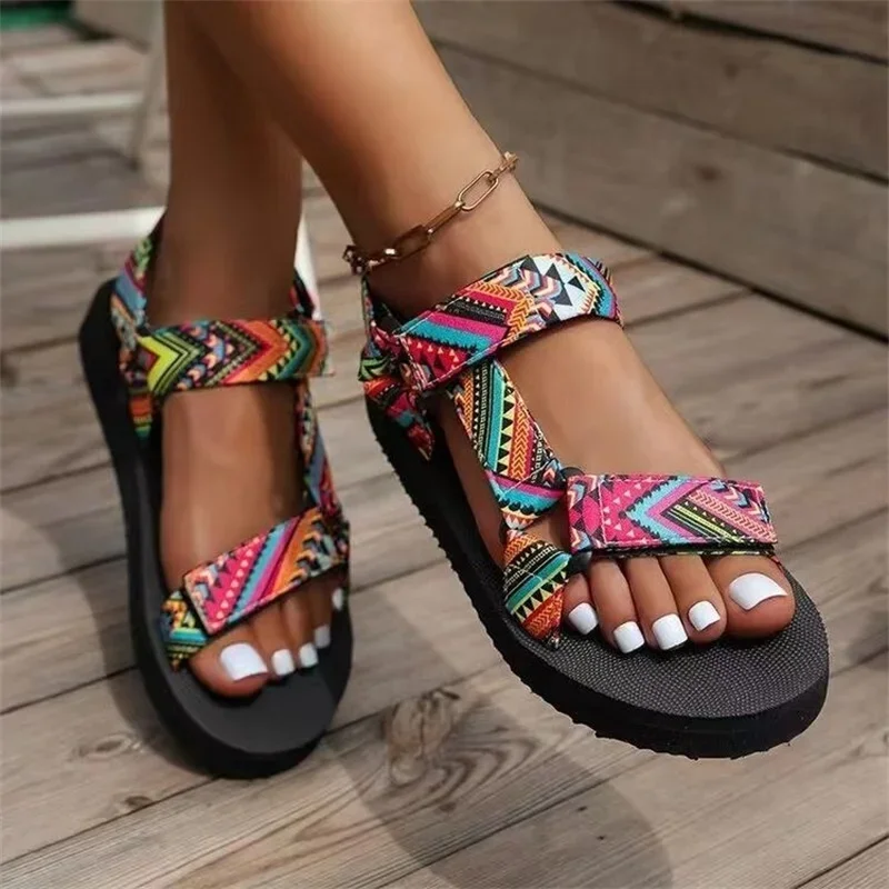 Happy™ StrappySandals - Damens Sommar Strappy Platta Sandaler