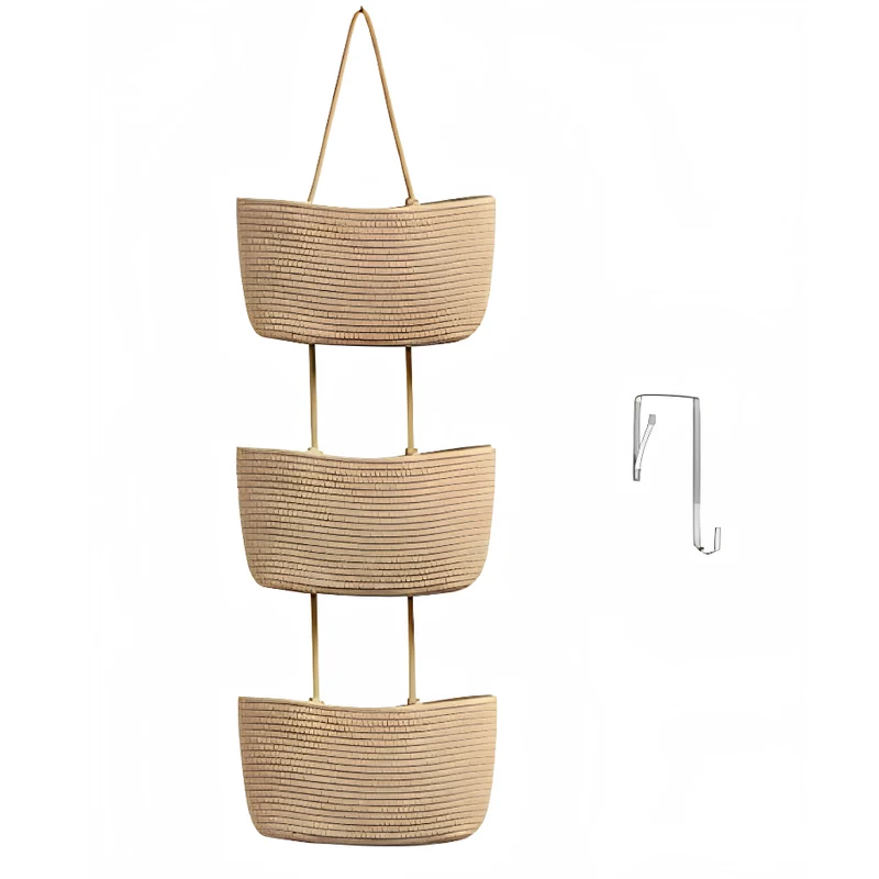 GlideHold® HangingBasket - Tre Lagers Design Hängande Förvaringskorg