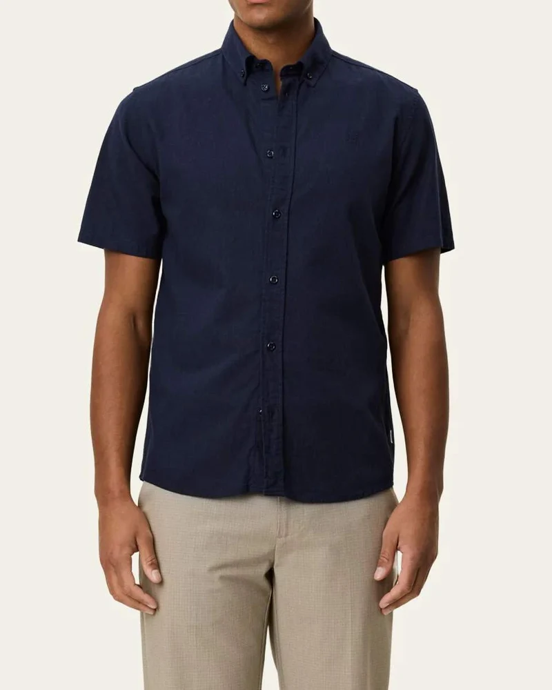 Konrad Cotton Linen SS Skjorta