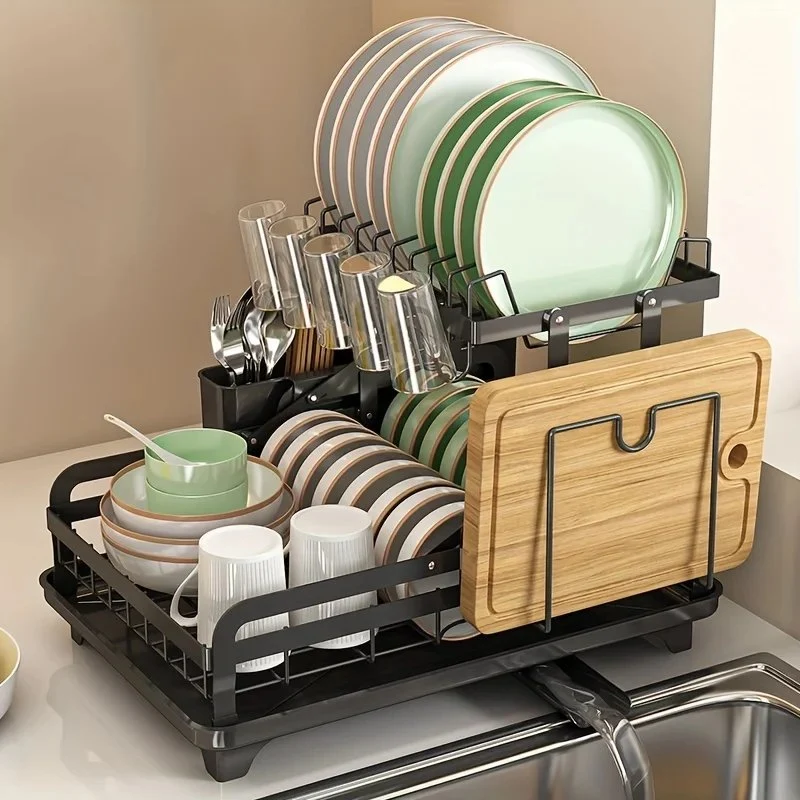 Globetrek° KitchenRack: Mångsidig Snabbtorkande Diskställ
