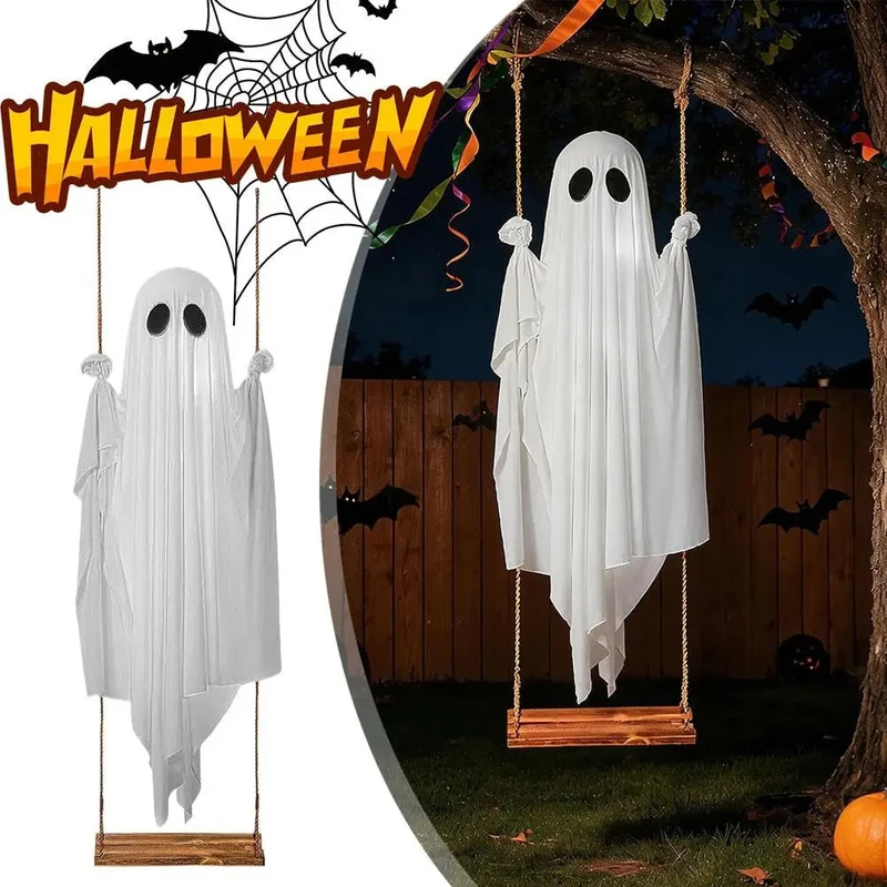SpookyDecor - Svingande Spöke Halloween Spöklik Dekor