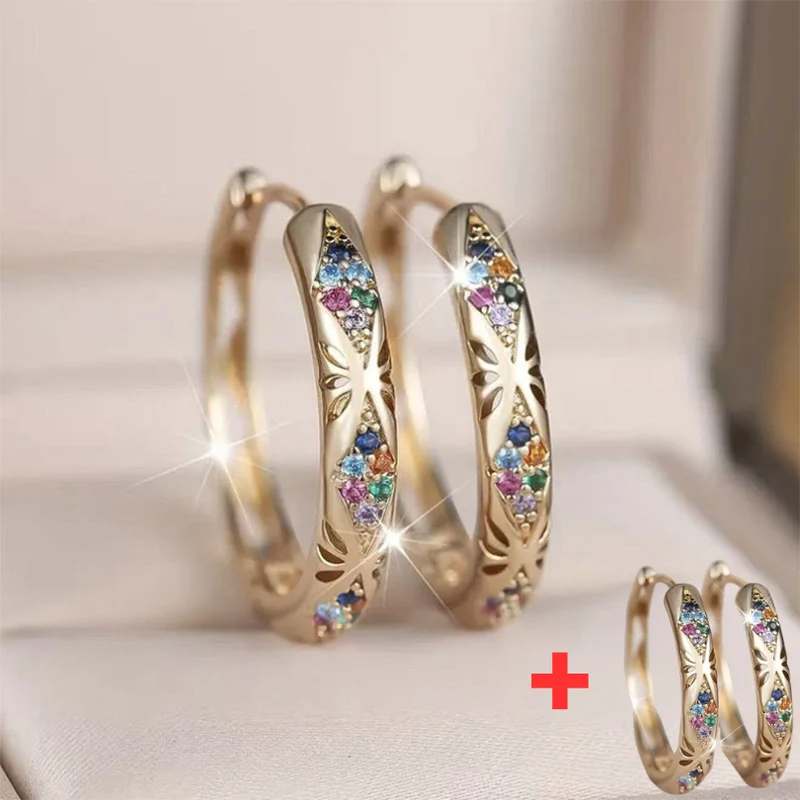 Jewelance™ SparklingHoops 1+1 GRATIS: Ögonfångande, Stiliga Hoopörhängen För Vardagsbruk