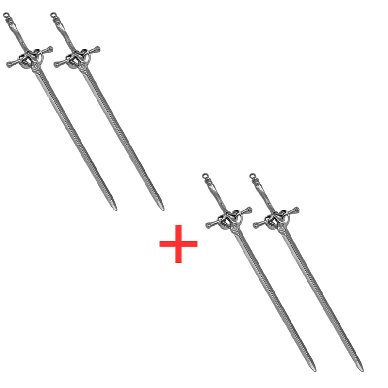 Rose® SwordHairpin 2+2 GRATIS: Gotisk Stil Svärd Hårknutspinne Tillbehör