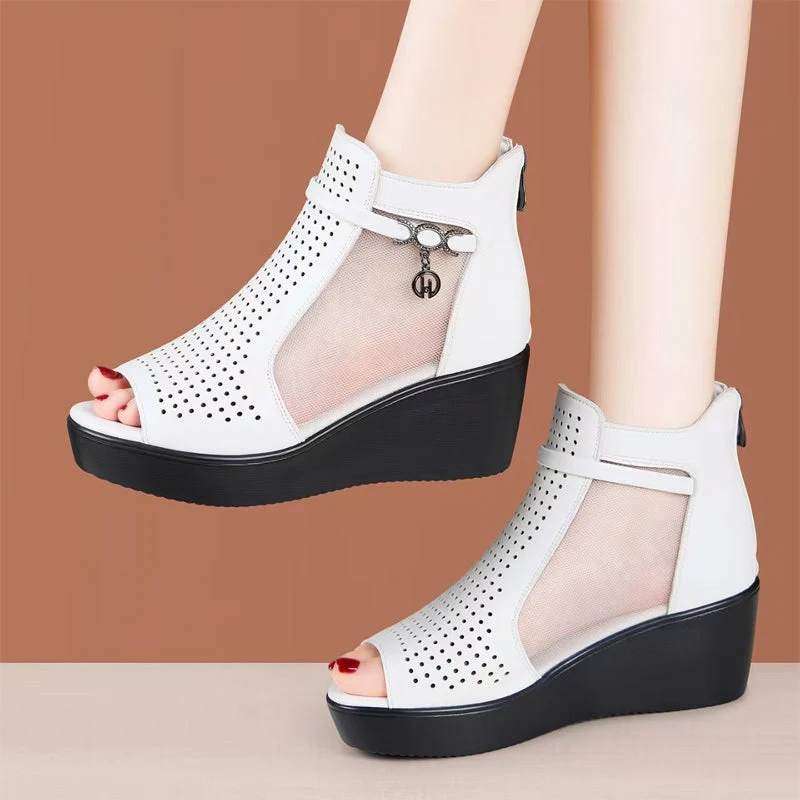 Happy™ FlexiSandals: Andningsbar Komfort Och Elegant Flexibel Stil Sandaler