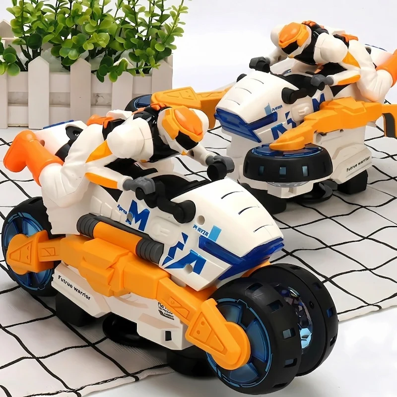Kletshuts™ BikeToy - Interaktivt Lekförvandlande Stuntcykel Leksak För Barn