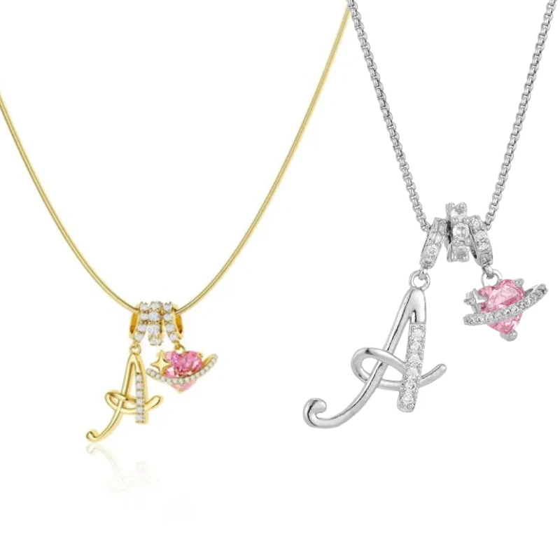 Jewelance™ PendantNecklace 1+1 GRATIS - Elegant Initialbokstav Hänge Modehalsband