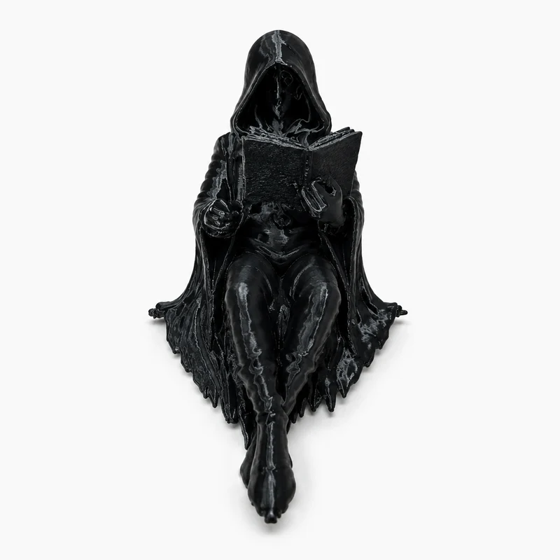 GothicDecor - Mörk Fantasi Bokhylla Gotisk Figur Dekor