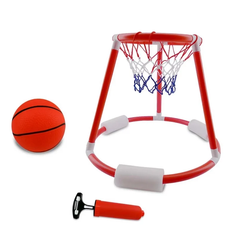 Kletshuts™ FloatingDunk: Uppblåsbar Ring För Flytande Poolbasket Dunk Set Lek