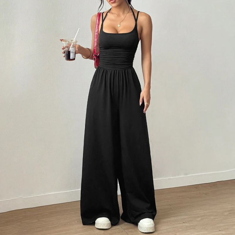Icone™ JumpsuitStrap: Avslappnad Strap Stil Sommargjort Jumpsuit