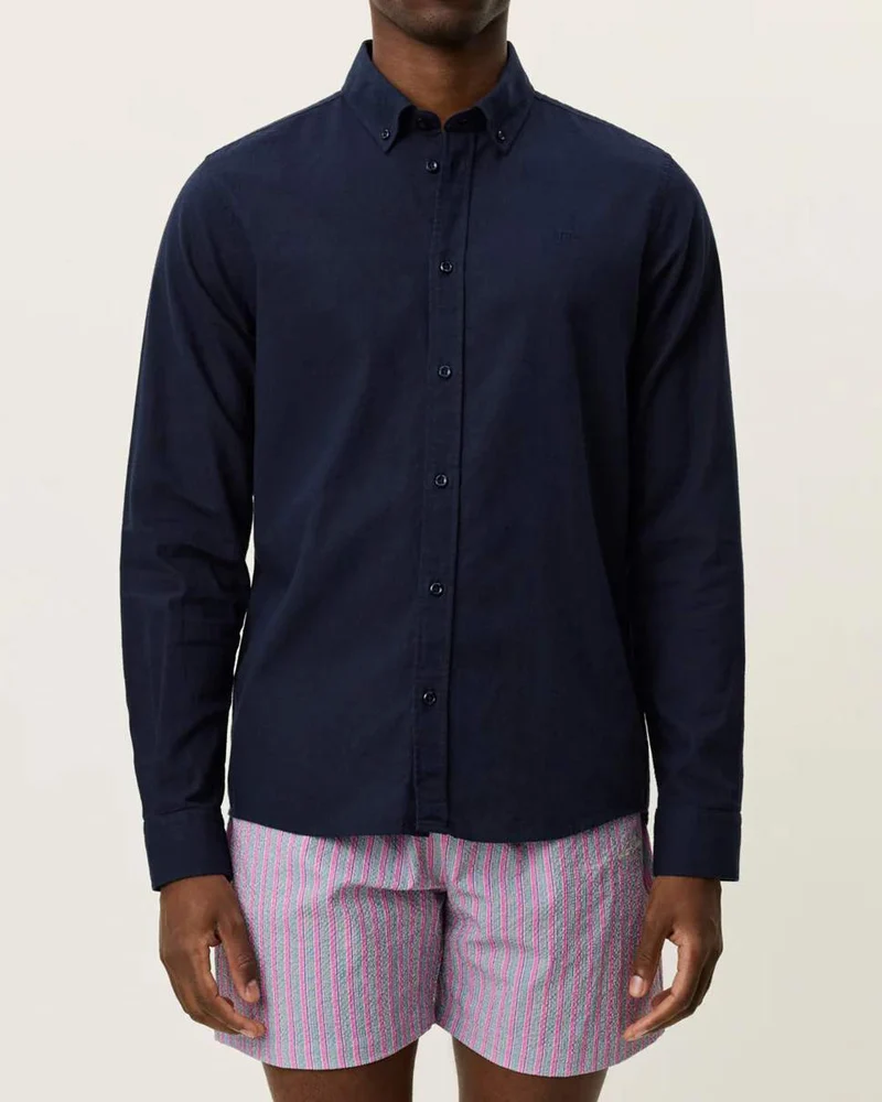 Konrad Cotton Linen Skjorta
