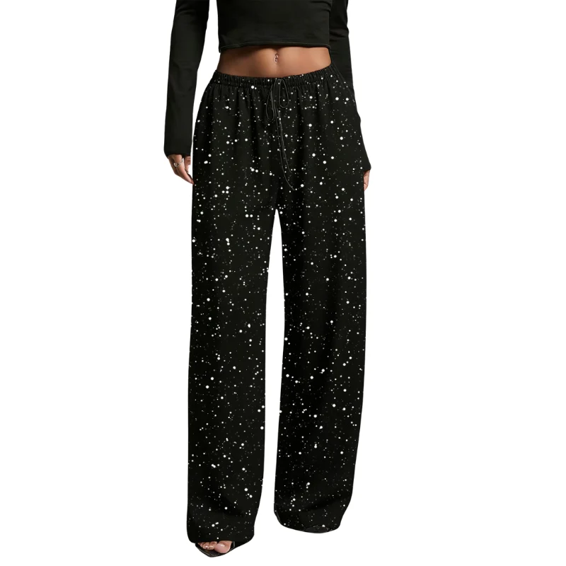 Icone™ SparklePants: Eleganta Vida Ben Glittrande Modebyxor För Kvinnor