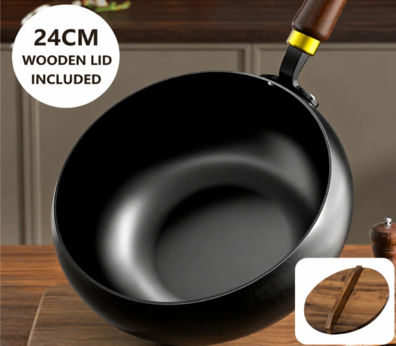 Globetrek° PremiumPot: Mångsidig Matlagning Premium Kök Wok Non Stick Kastrull
