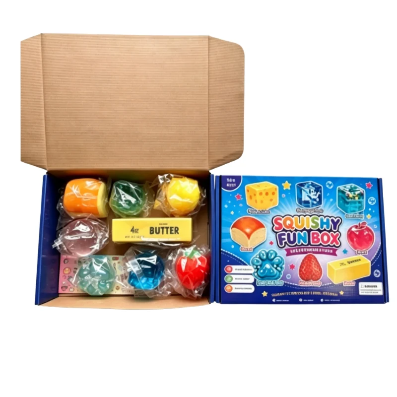 Kletshuts™ SquishySet - Stressavlastande Squishy Roligt Låda Uppsättning